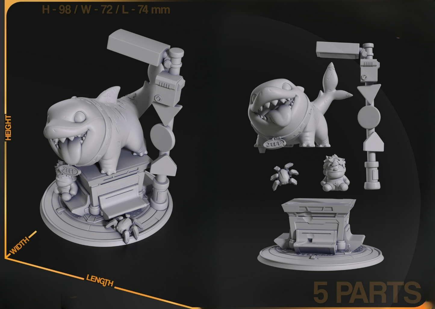 0050 Jeff Marvel Rivals - STL 3D Print Files