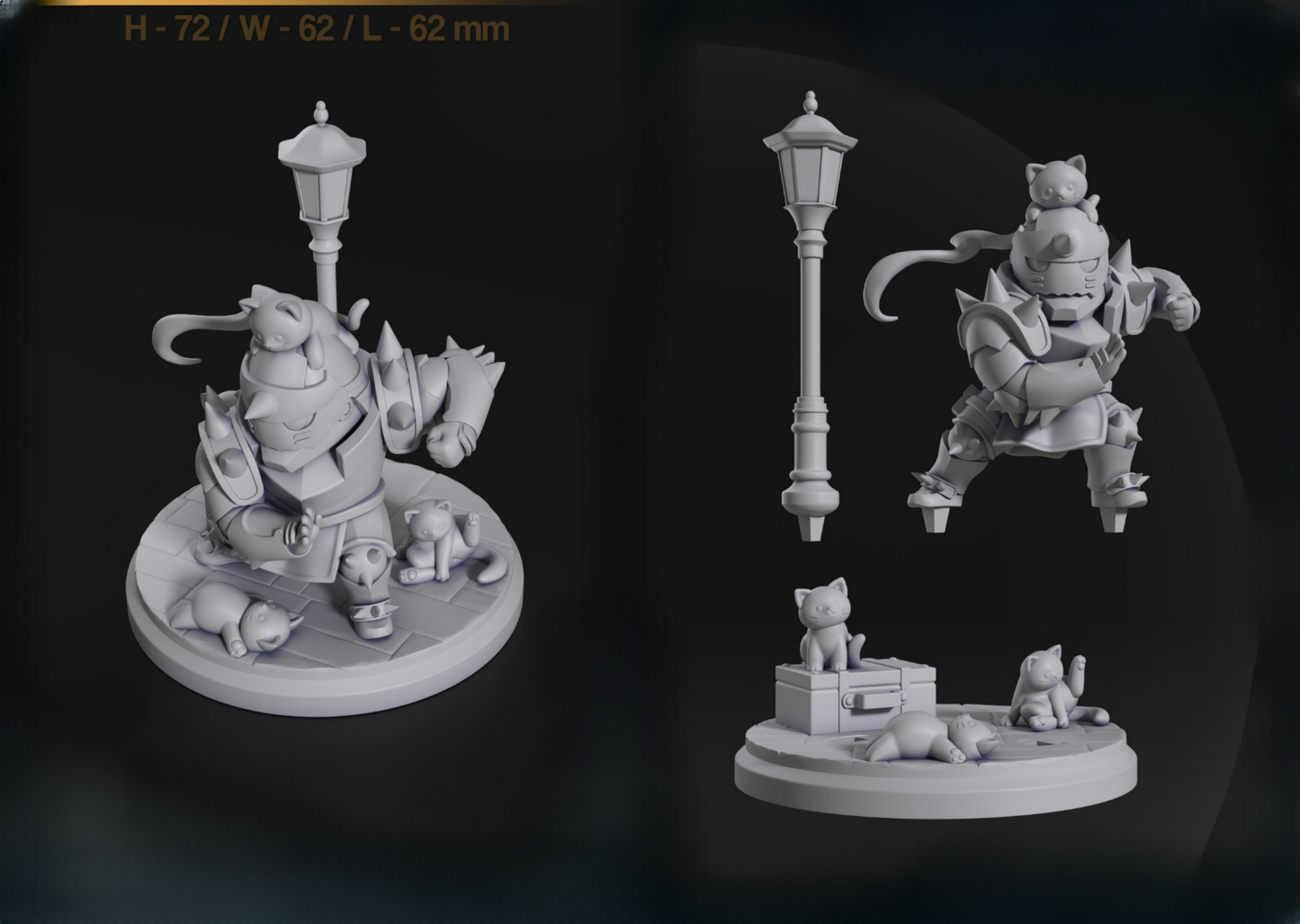 0034 Alphonse Elric from Full Metal Alchemist - STL 3D Print Files