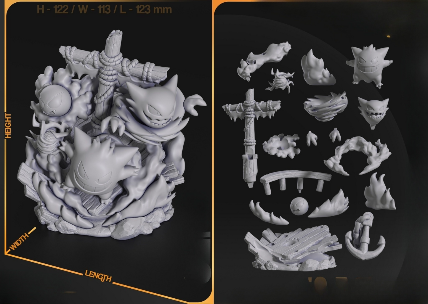0083 Chibi Ghost - STL 3D Print Files
