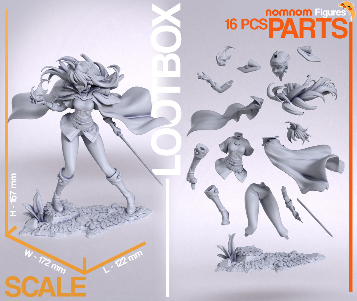 2011 Lina Inverse_Slayers - STL 3D Print Files