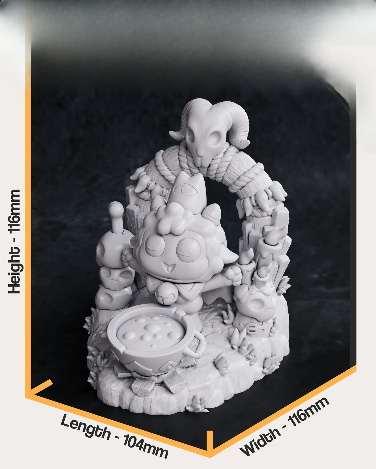 0011 Lamb - Cult of the Lamb - STL 3D Print Files