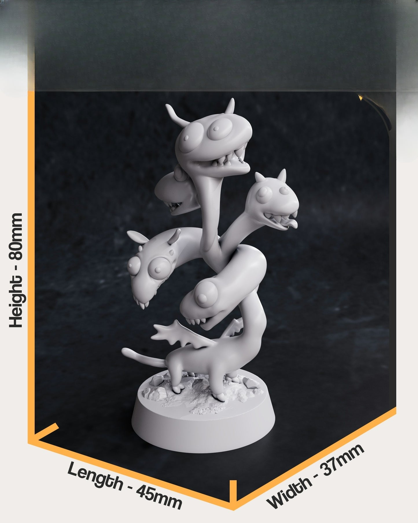0021 Derpy Tiamat - STL 3D Print Files