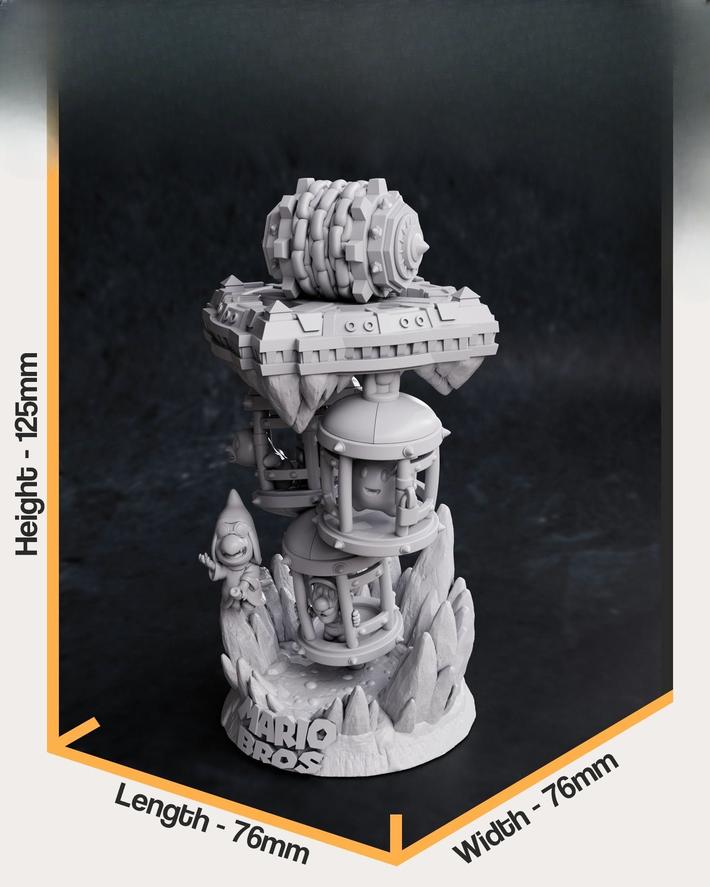0024 Lumali Diorama from Supermario - STL 3D Print Files