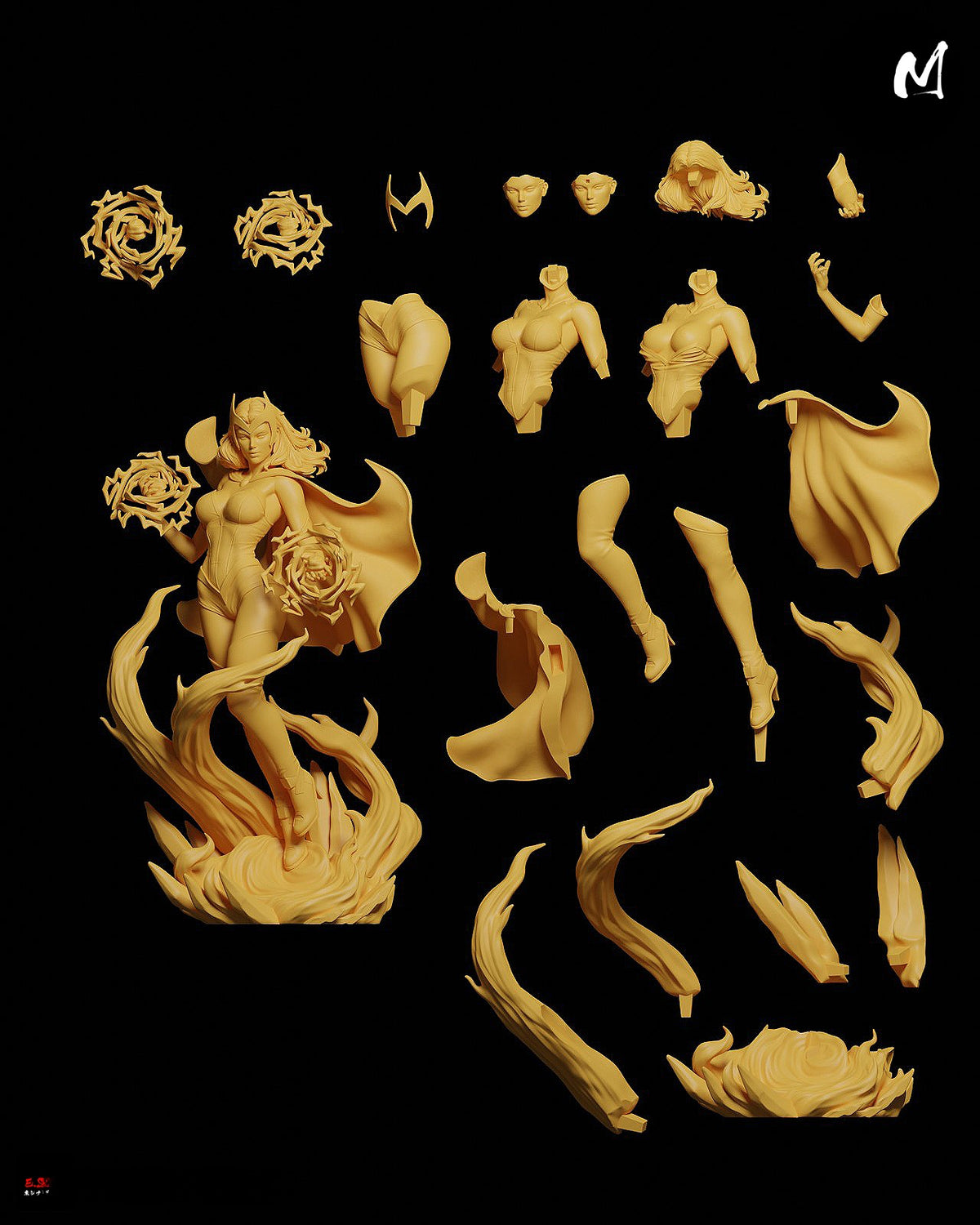 1812 Scarlet Withch_Marvel Comics NSFW - STL 3D Print Files