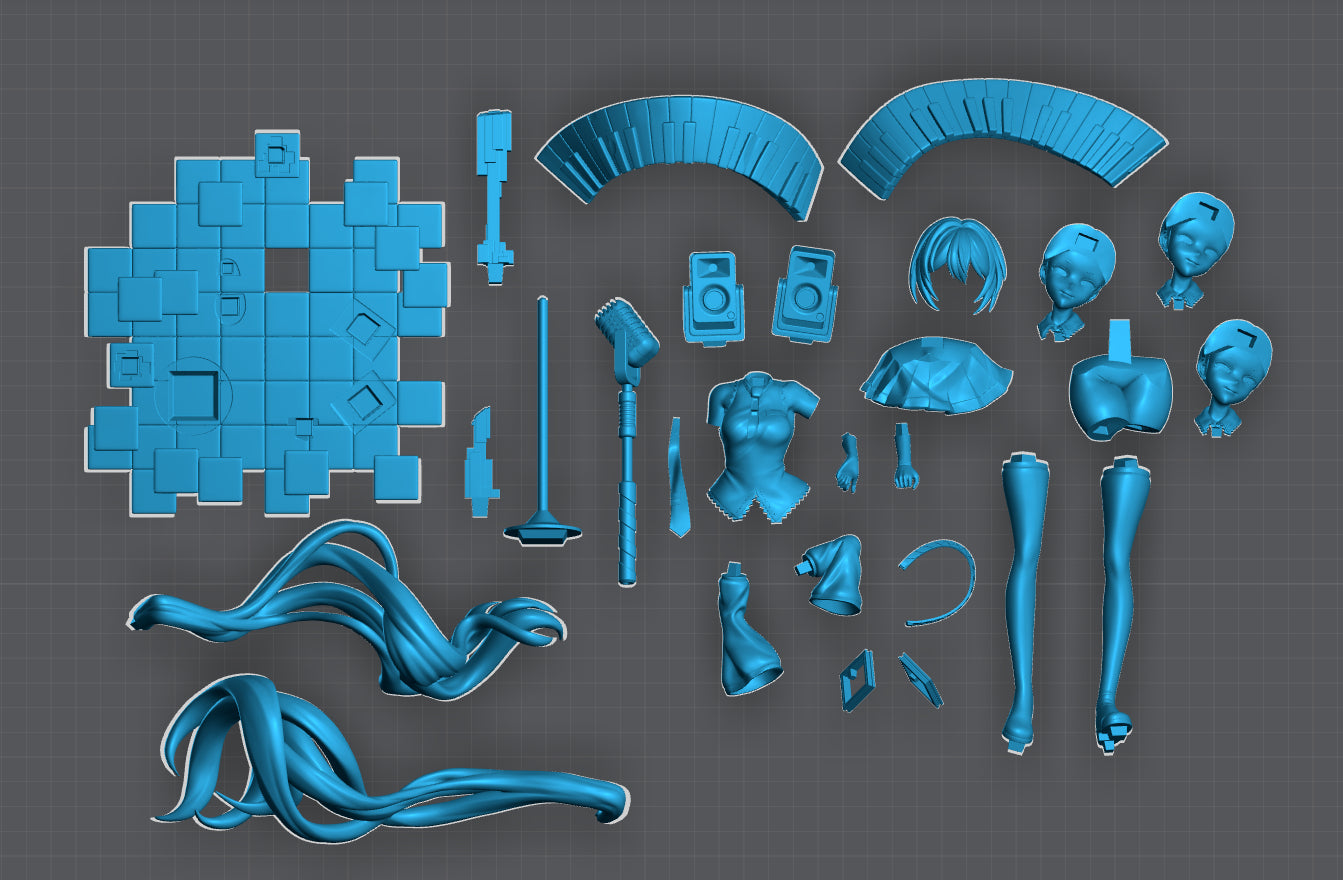 1588 Hatsun Miku - STL 3D Print Files