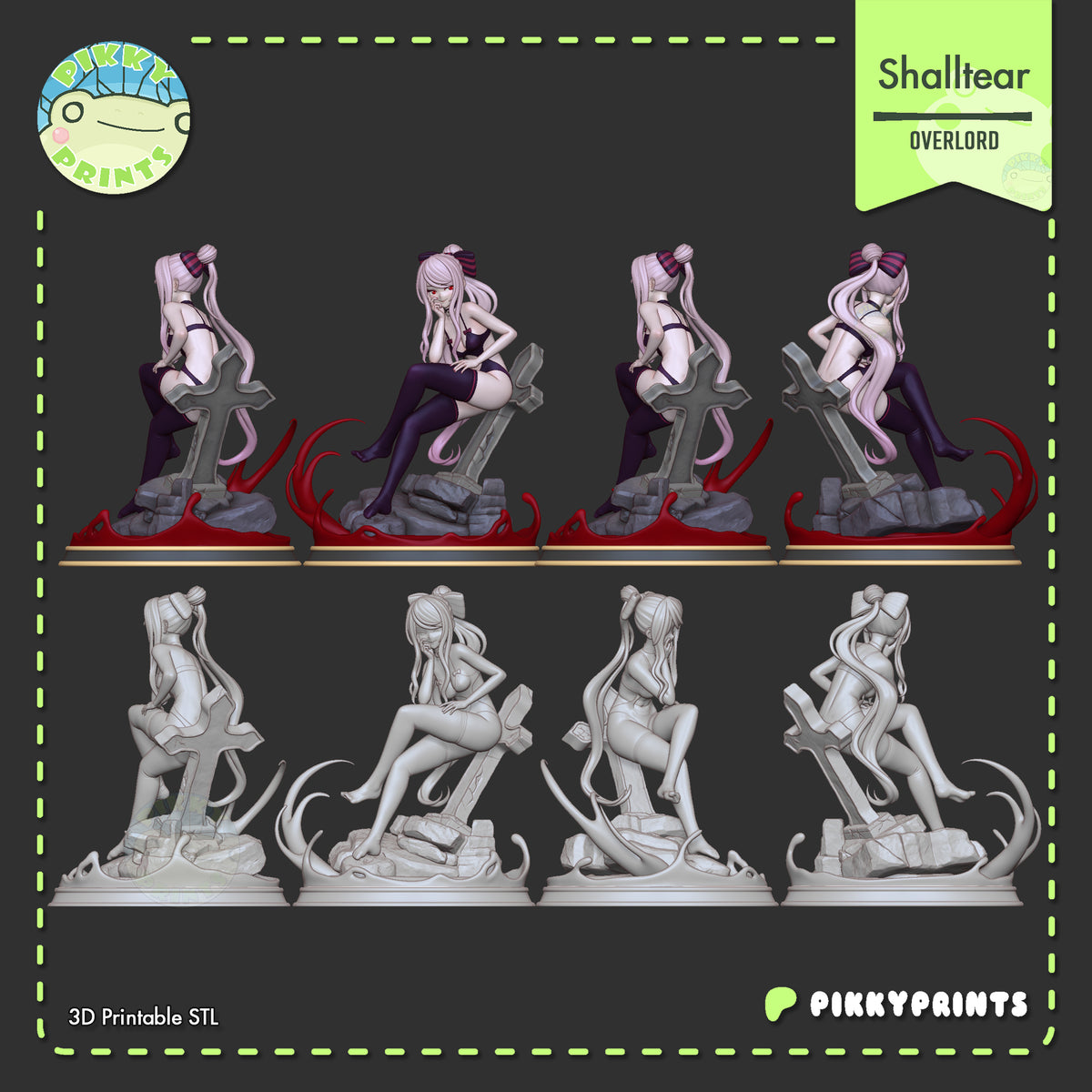 2213 Shalltear Bloodfallen_Overlord NSFW - STL 3D Print Files