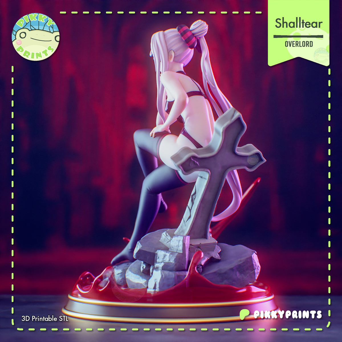 2213 Shalltear Bloodfallen_Overlord NSFW - STL 3D Print Files