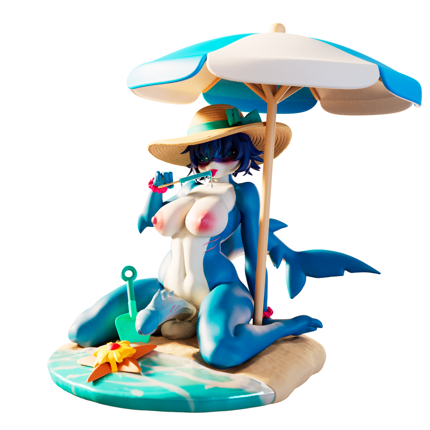 1279 SharkGirl - STL 3D Print File