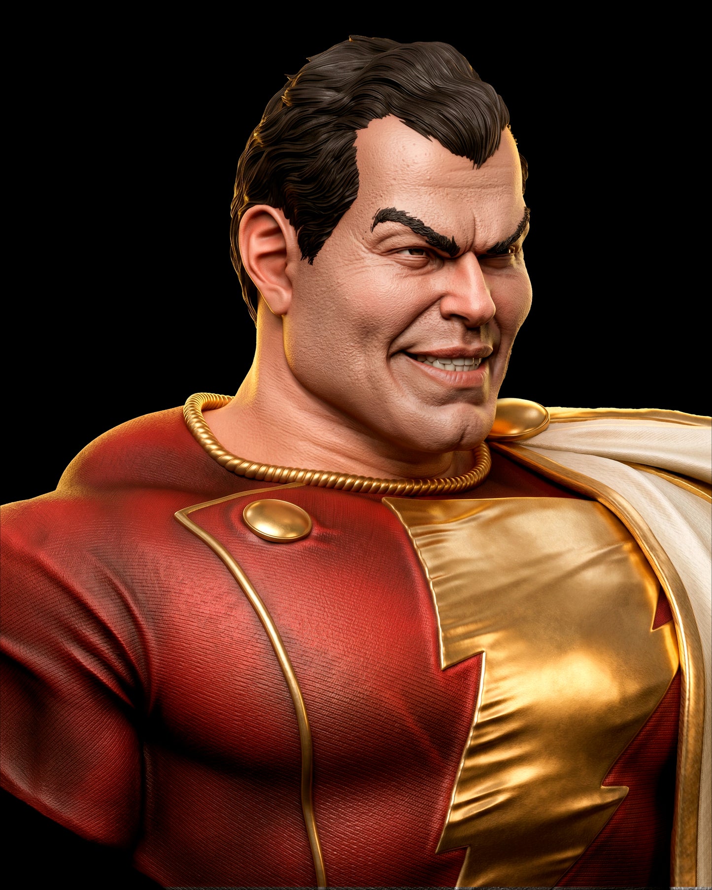 1276 Shazam Bust_DC Comics - STL 3D Print File