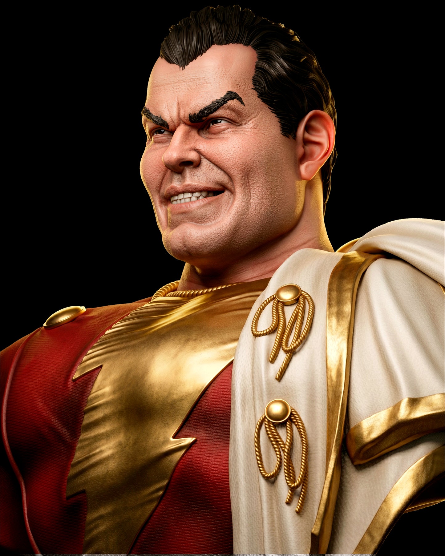 1276 Shazam Bust_DC Comics - STL 3D Print File