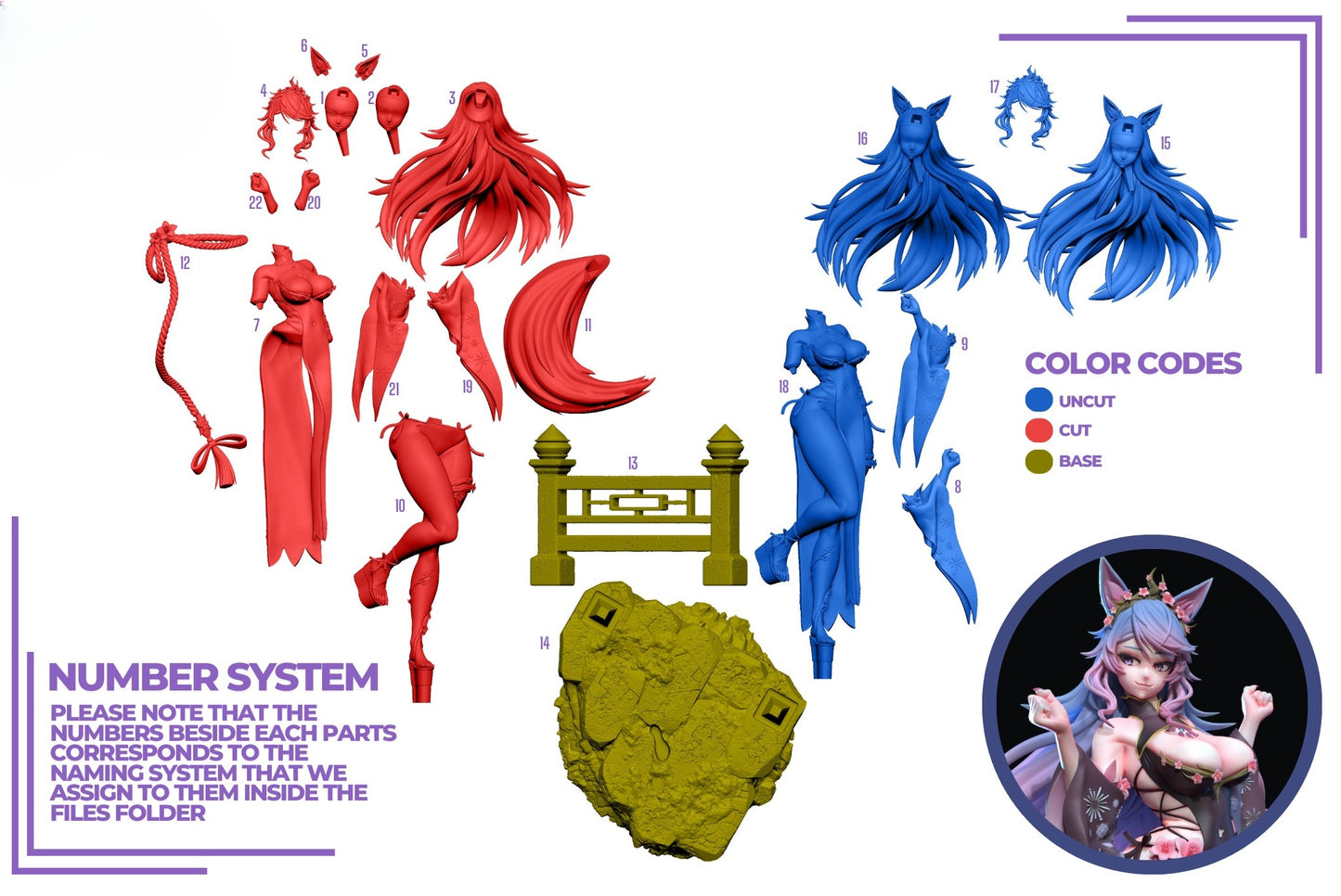 1481 Silvervale_VTuber - STL 3D Print Files