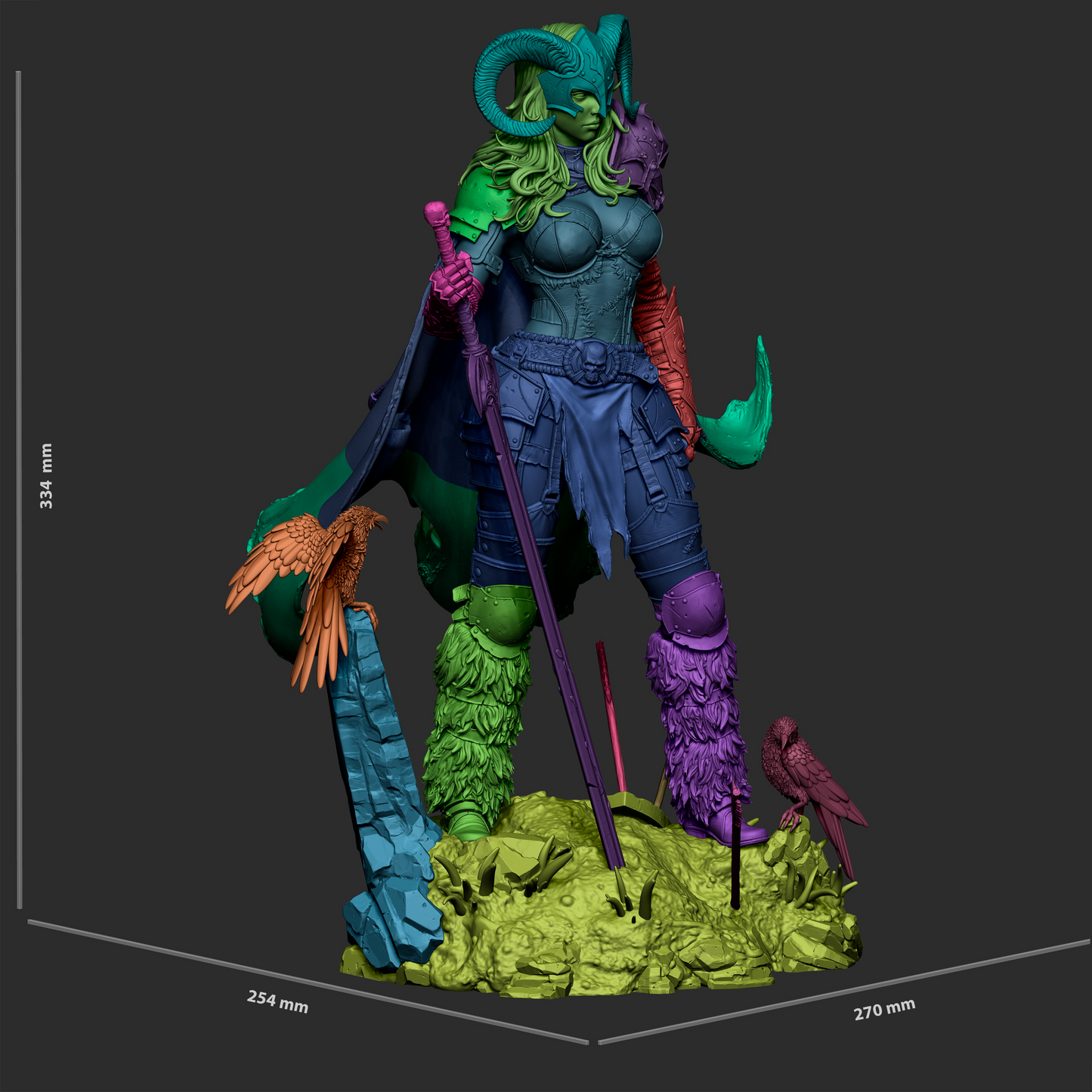 1640 Warrior of the North - STL 3D Print Files