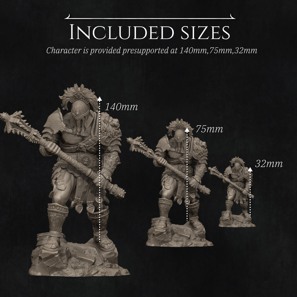 0850 Gladiator SkullCrusher - STL 3D Print Files