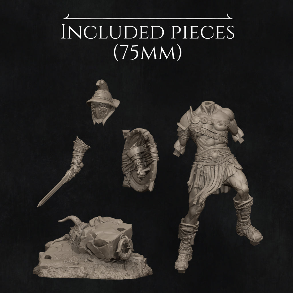0853 Gladiator Swordsman - STL 3D Print Files