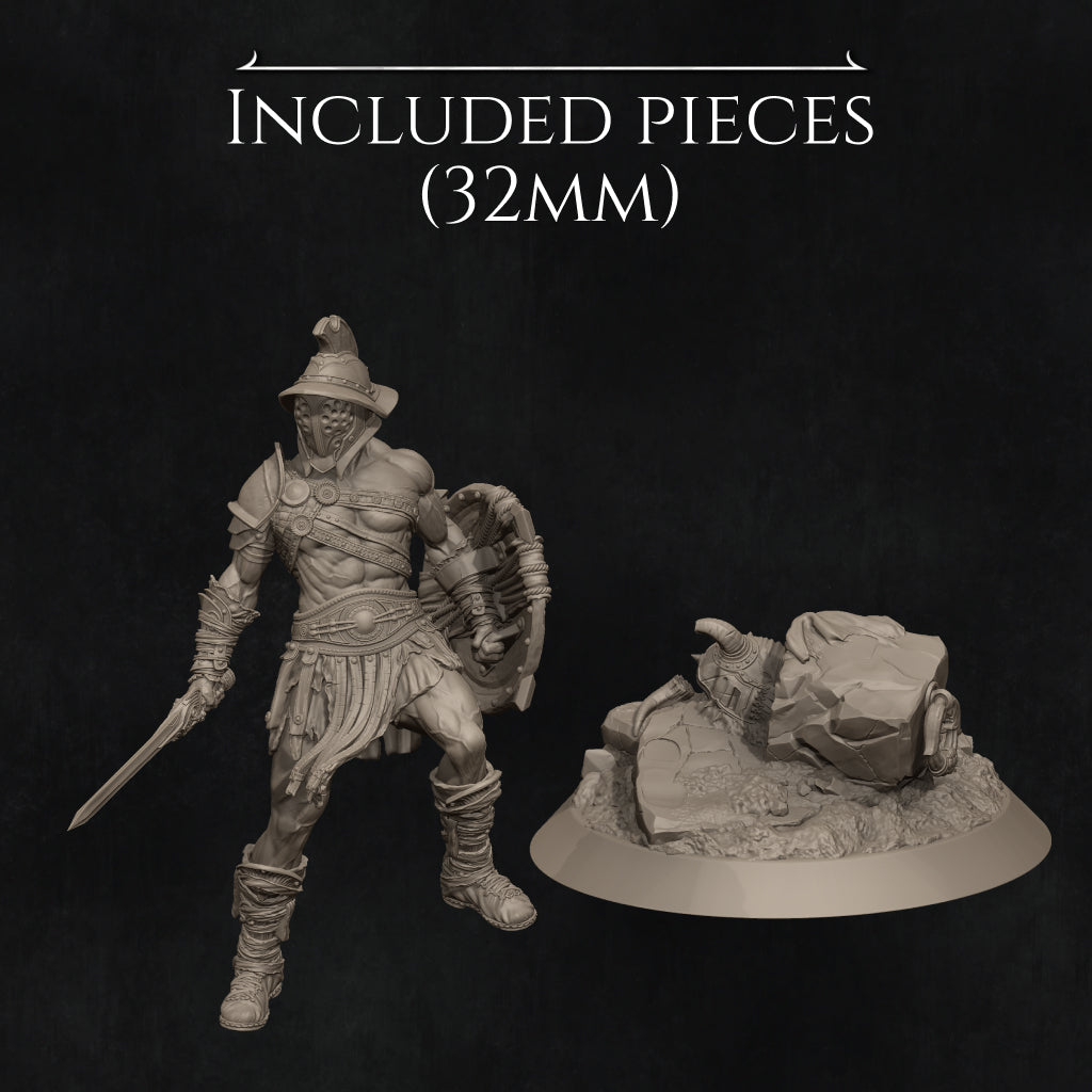 0853 Gladiator Swordsman - STL 3D Print Files