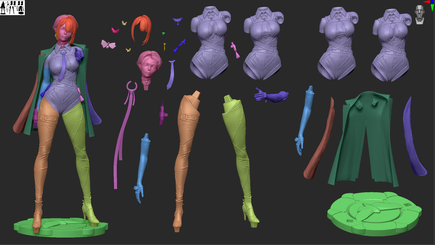 1053 Evelyn Chevalier NSFW - STL 3D Print Files