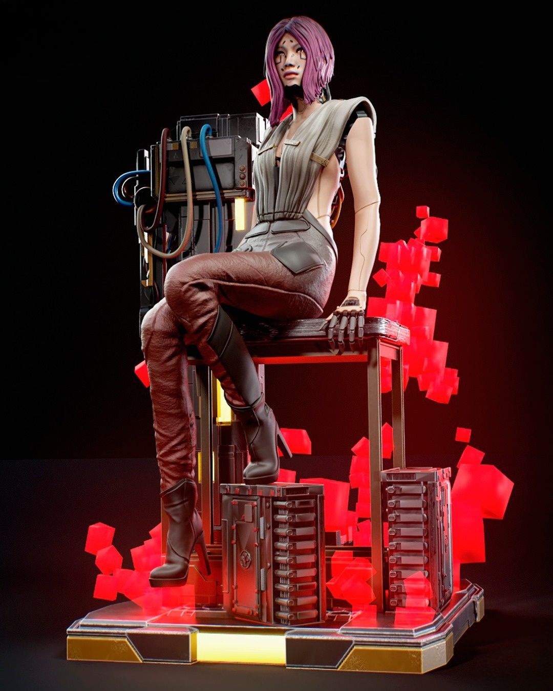 0351 Songbird_Cyberpunk - STL 3D Print Files