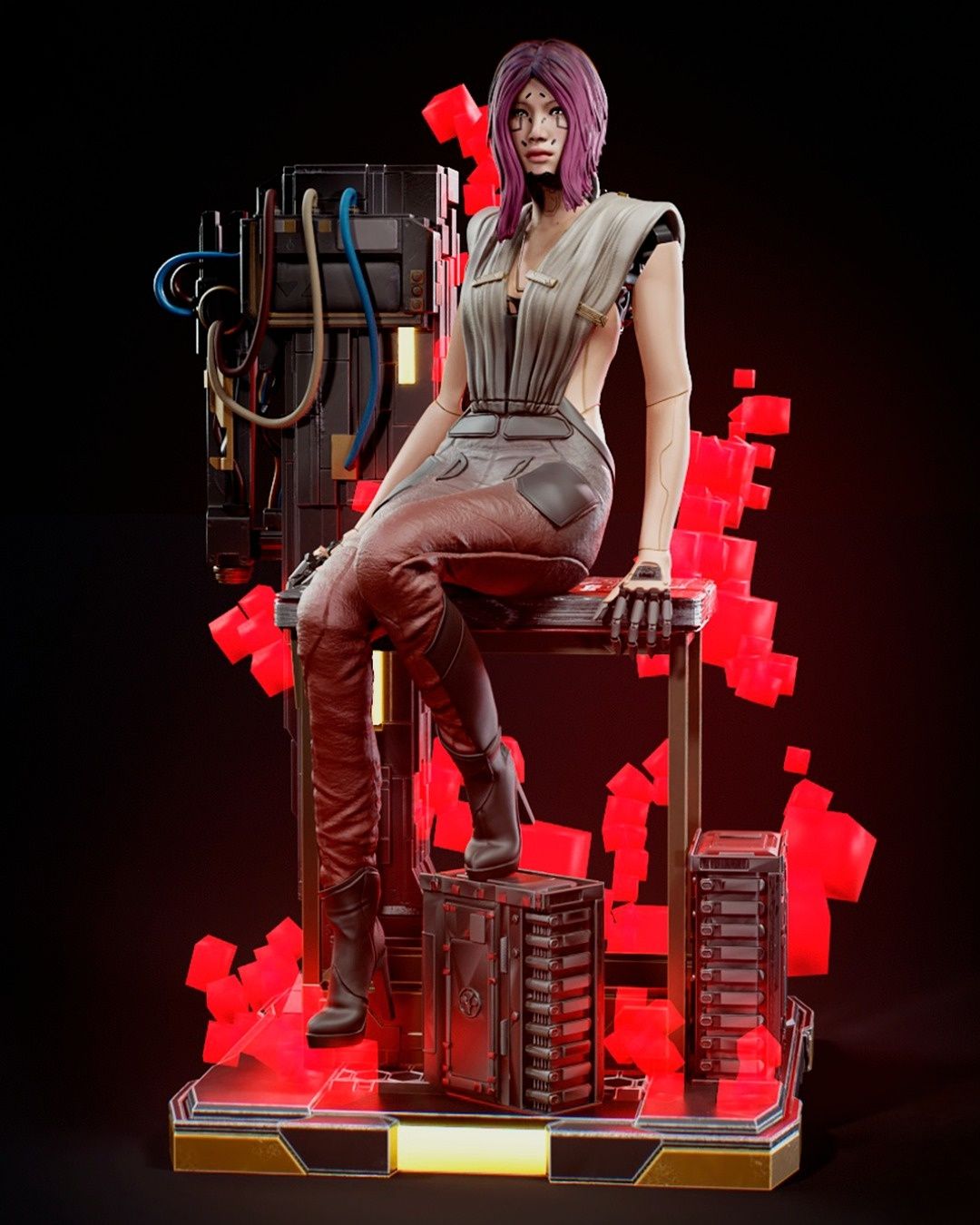 0351 Songbird_Cyberpunk - STL 3D Print Files