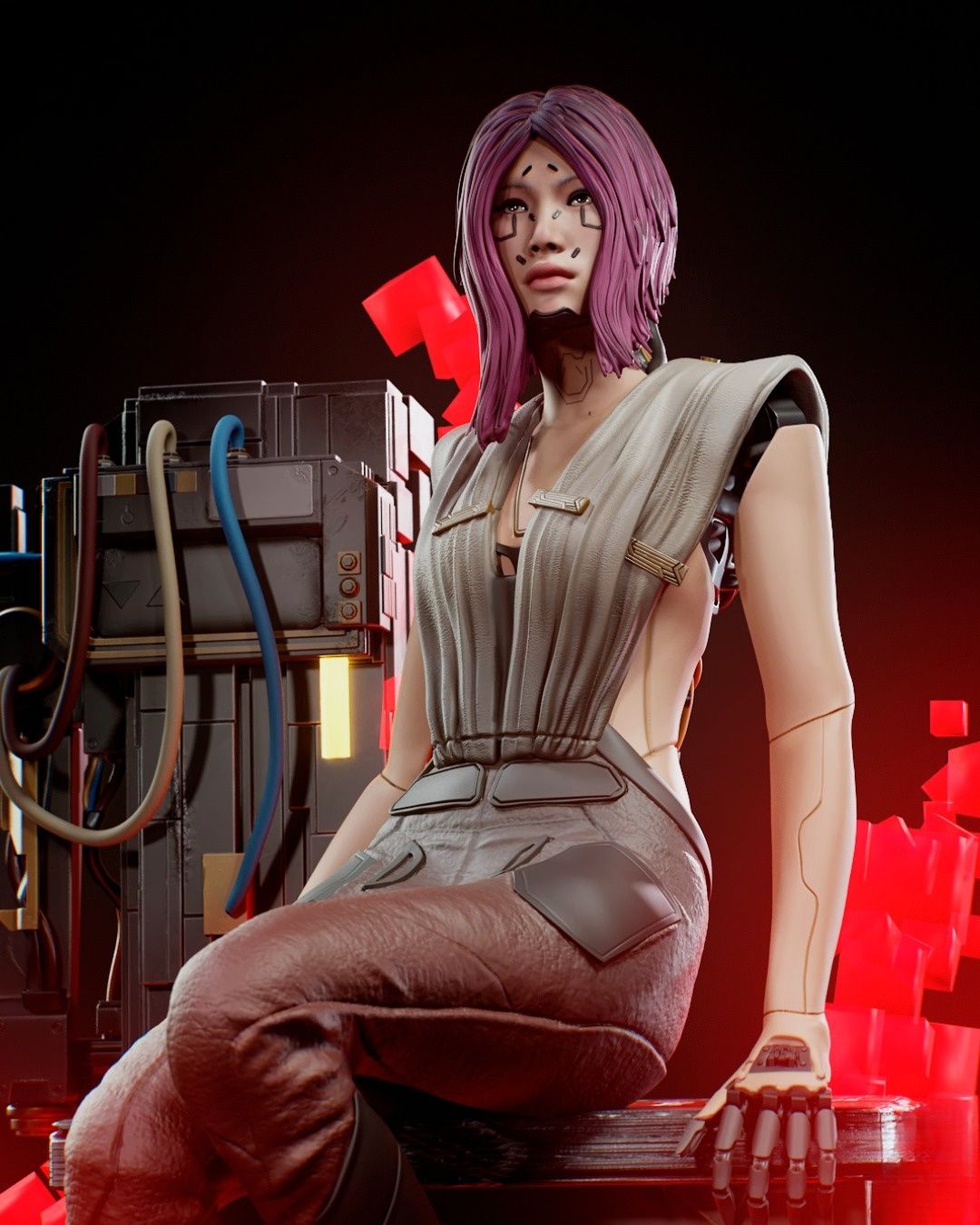 0351 Songbird_Cyberpunk - STL 3D Print Files