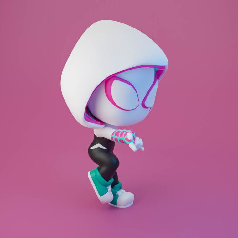 0168 Spider-Gwen - STL 3D Print Files