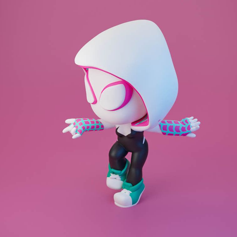 0168 Spider-Gwen - STL 3D Print Files