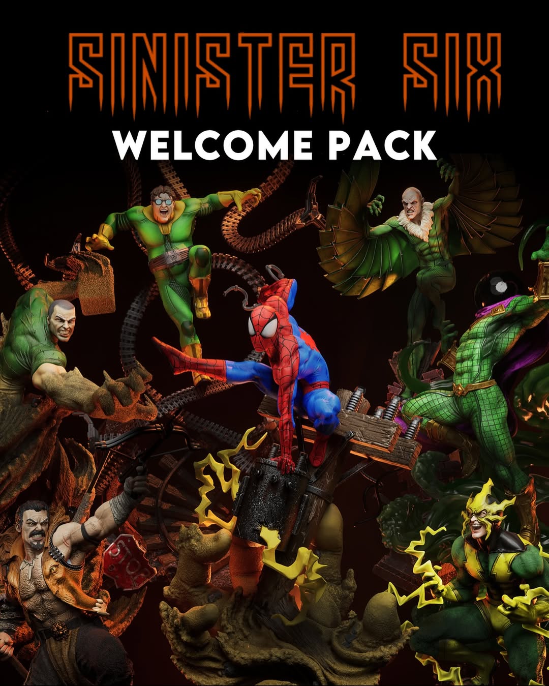 0318 Spider-Man vs Sinister Six - STL 3D Print Files
