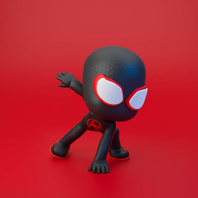 0167 Spider-Miles - STL 3D Print Files