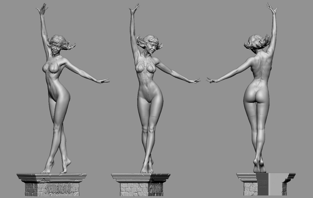 1977 Spider Girl NSFW - STL 3D Print Files