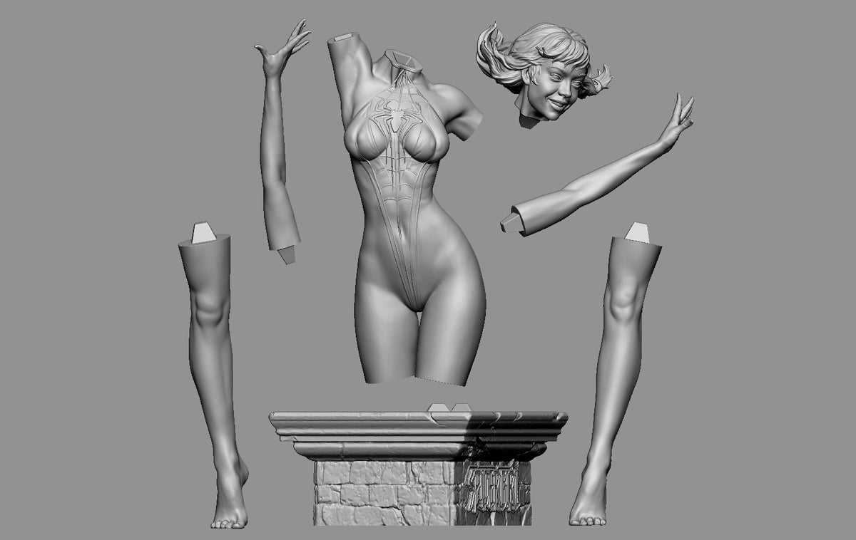 1977 Spider Girl NSFW - STL 3D Print Files