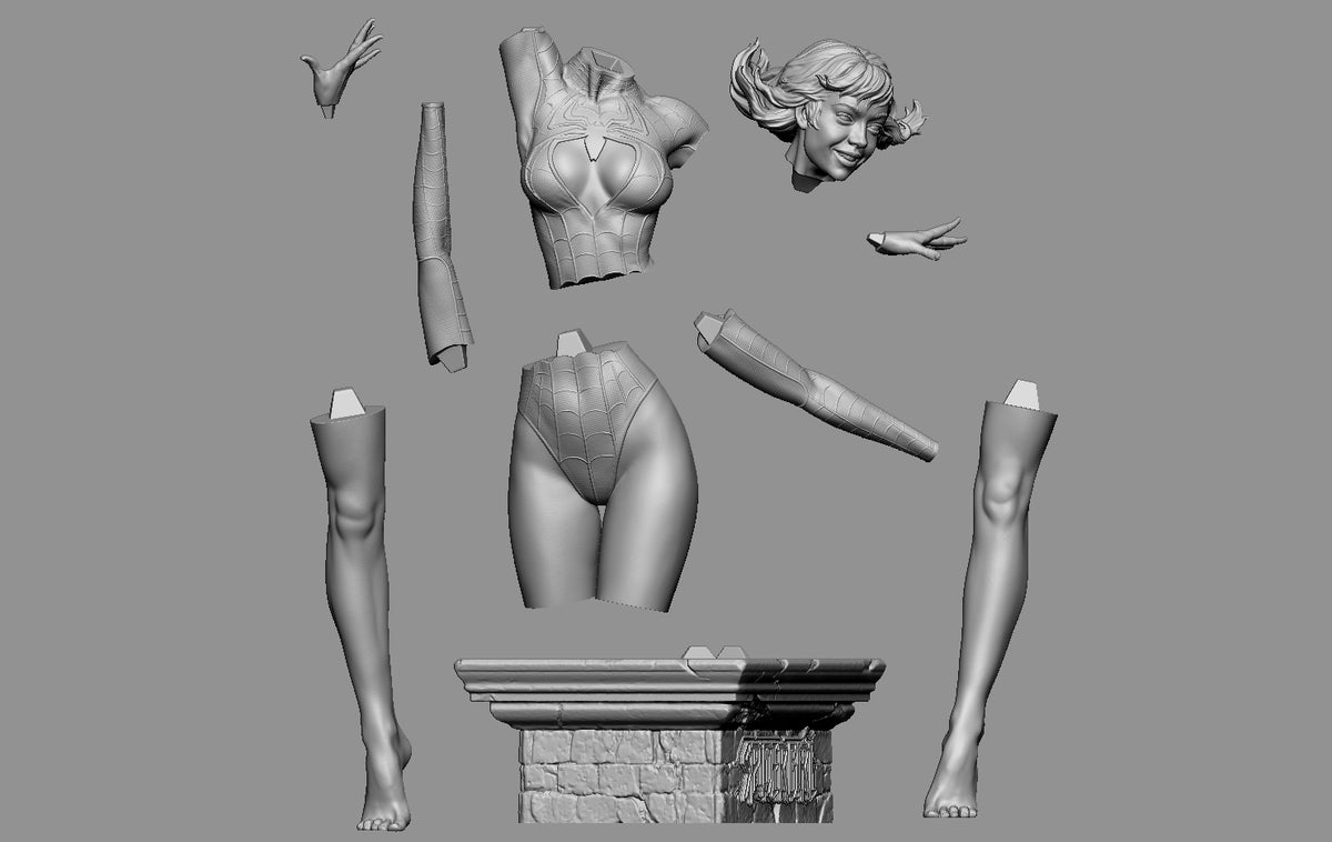 1977 Spider Girl NSFW - STL 3D Print Files