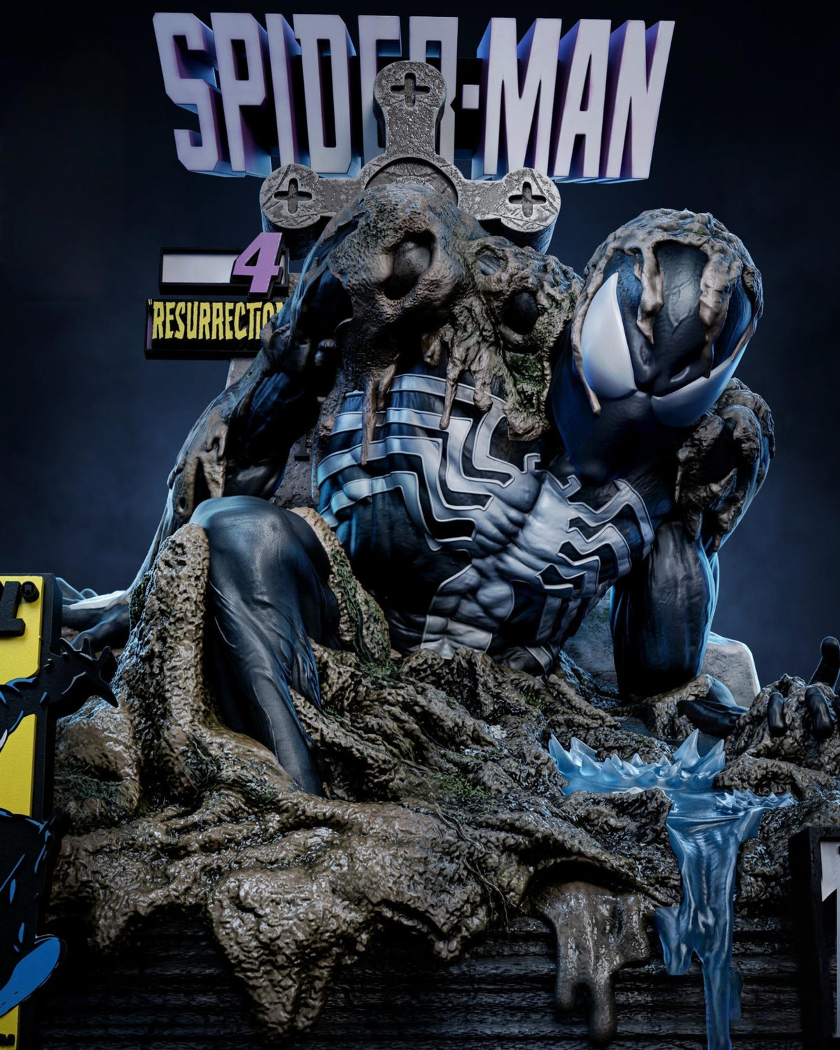 1768 The Last Hunt Spiderman Tomb Bust - STL 3D Print Files