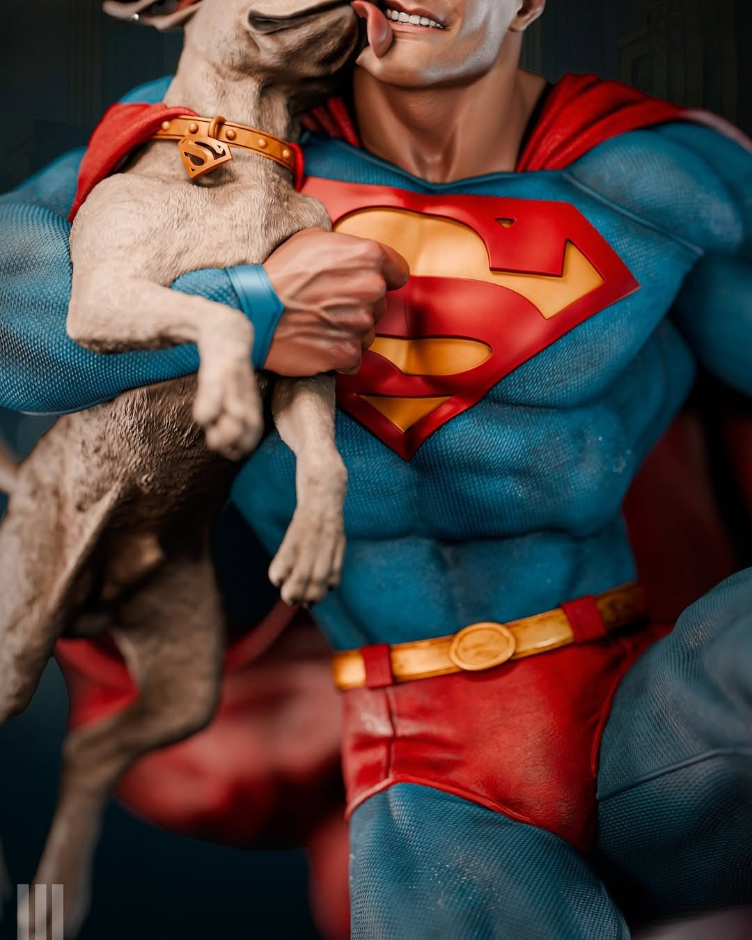 0903 Superman And Krypto (4163) - STL 3D Print Files