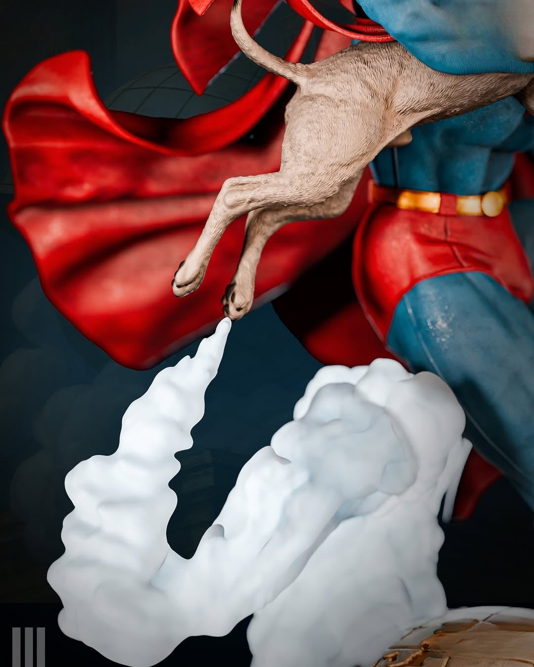 0903 Superman And Krypto (4163) - STL 3D Print Files