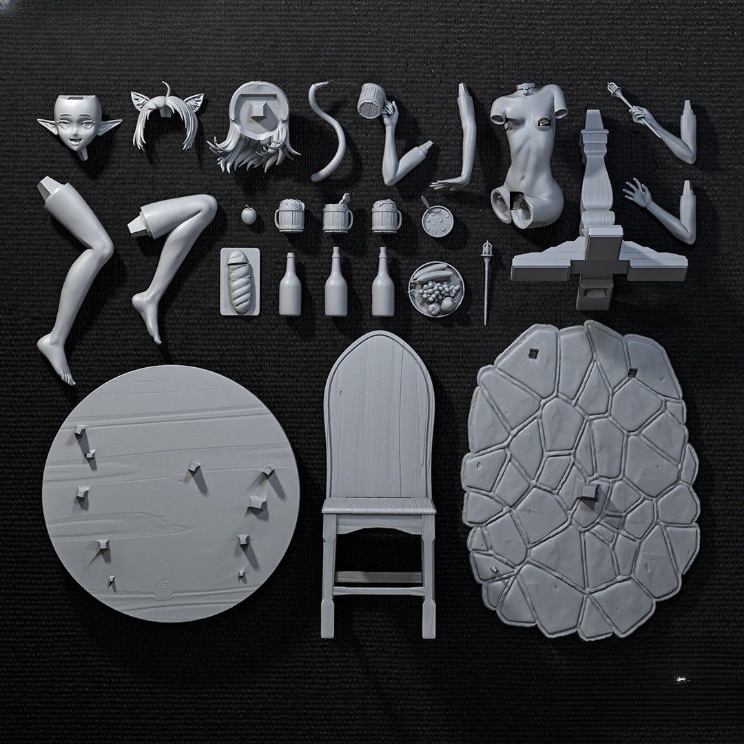 0309 Mushoku Tensei Sylphie NSFW - STL 3D Print Files