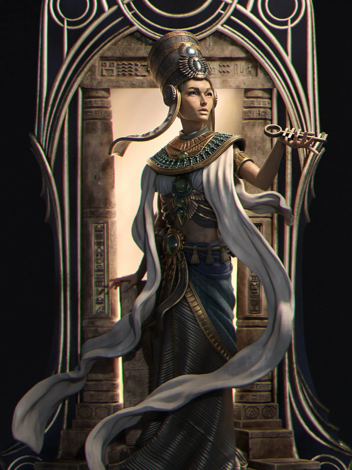 1747 Tarot Arcana Hierophant - STL 3D Print Files