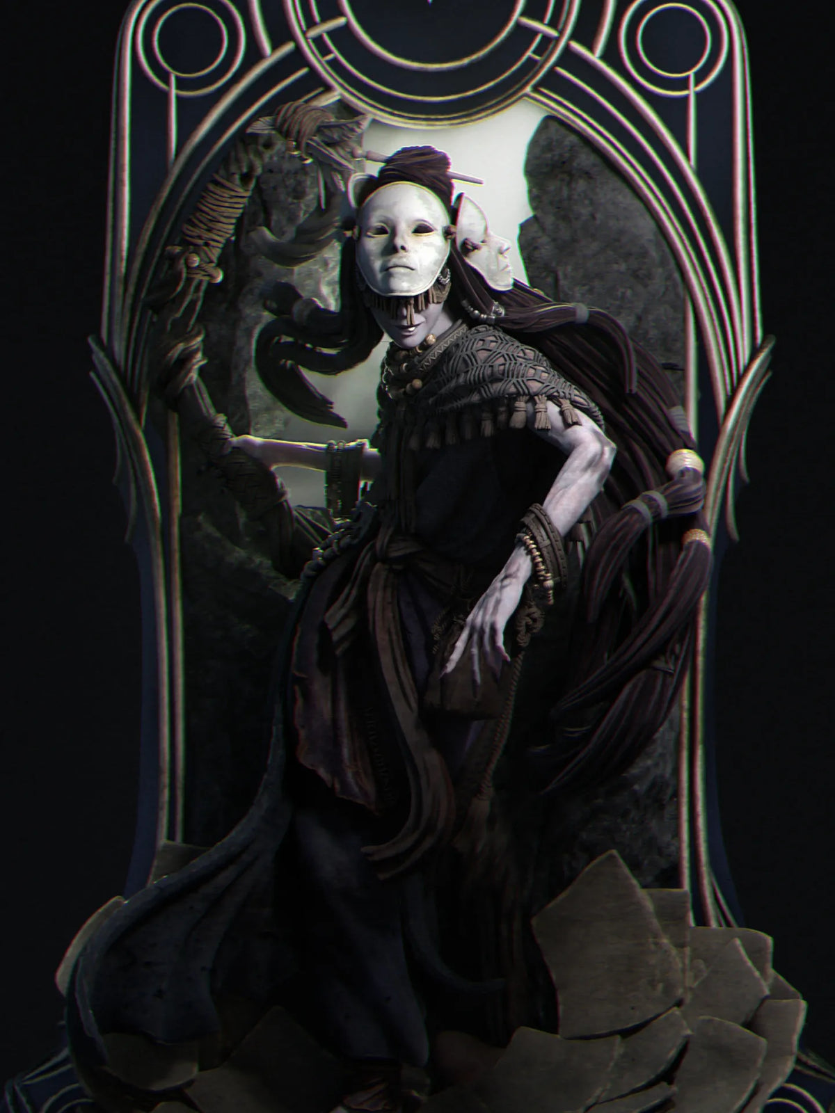 1747 Tarot Arcana Hierophant - STL 3D Print Files