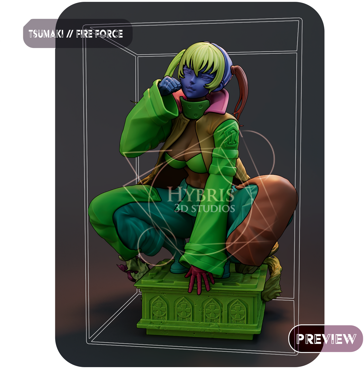 1890 Tamaki Kotatsu_Fire Force - STL 3D Print Files