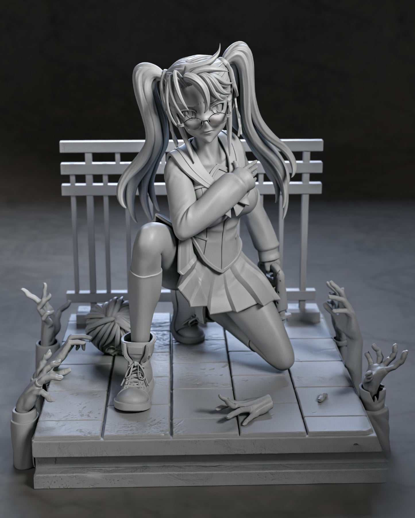 1480 Saya Takagi_HighSchool of the Dead - STL 3D Print Files