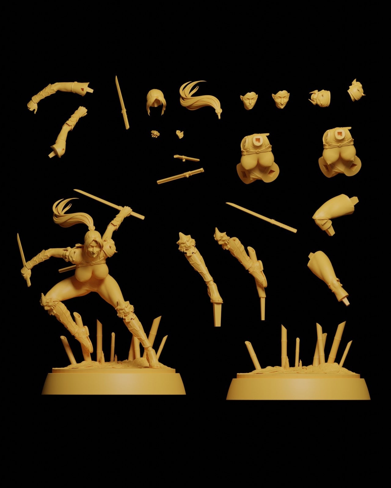1650 Taki_Soulcalibur NSFW - STL 3D Print Files
