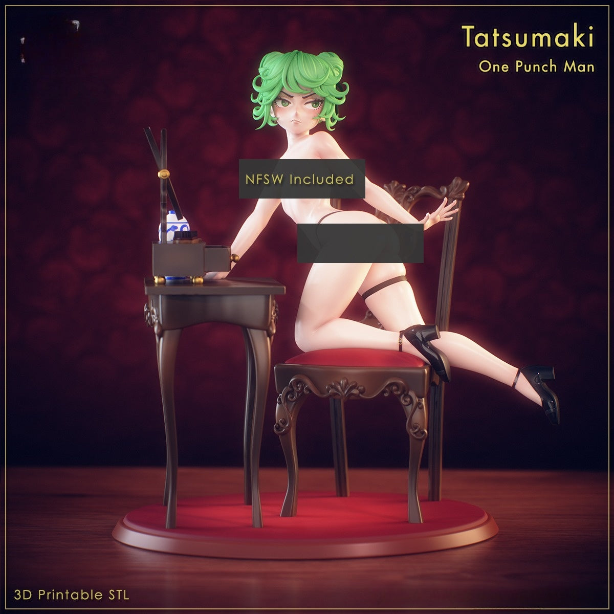 0750 Tatsumaki NSFW - One-Punch Man (3580) - STL 3D Print Files
