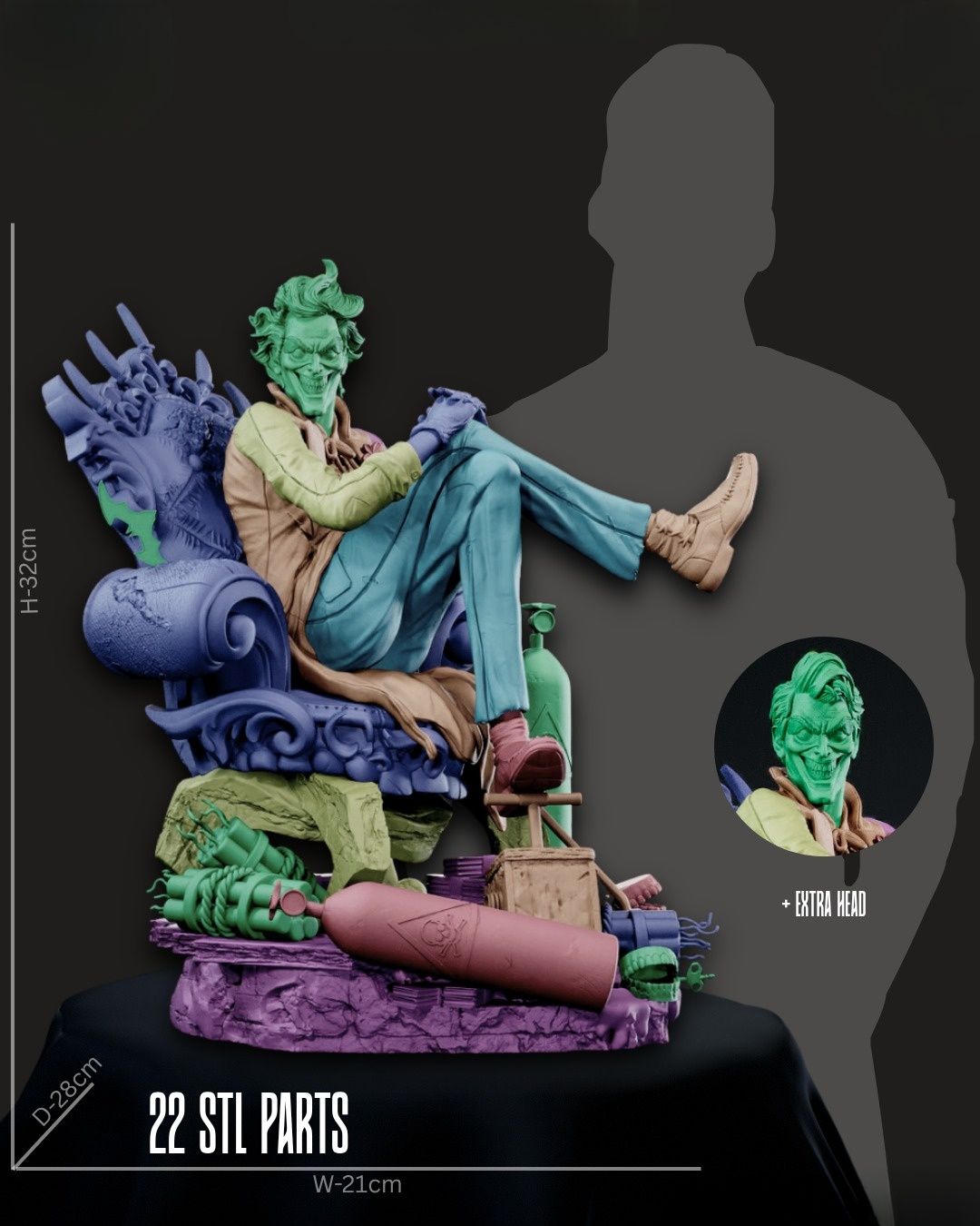 0401 Joker - STL 3D Print Files