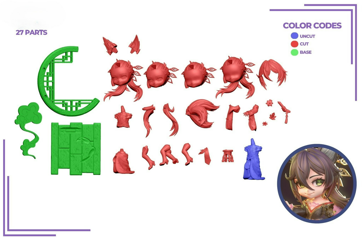 0049 Honkai Tingyun - STL 3D Print Files