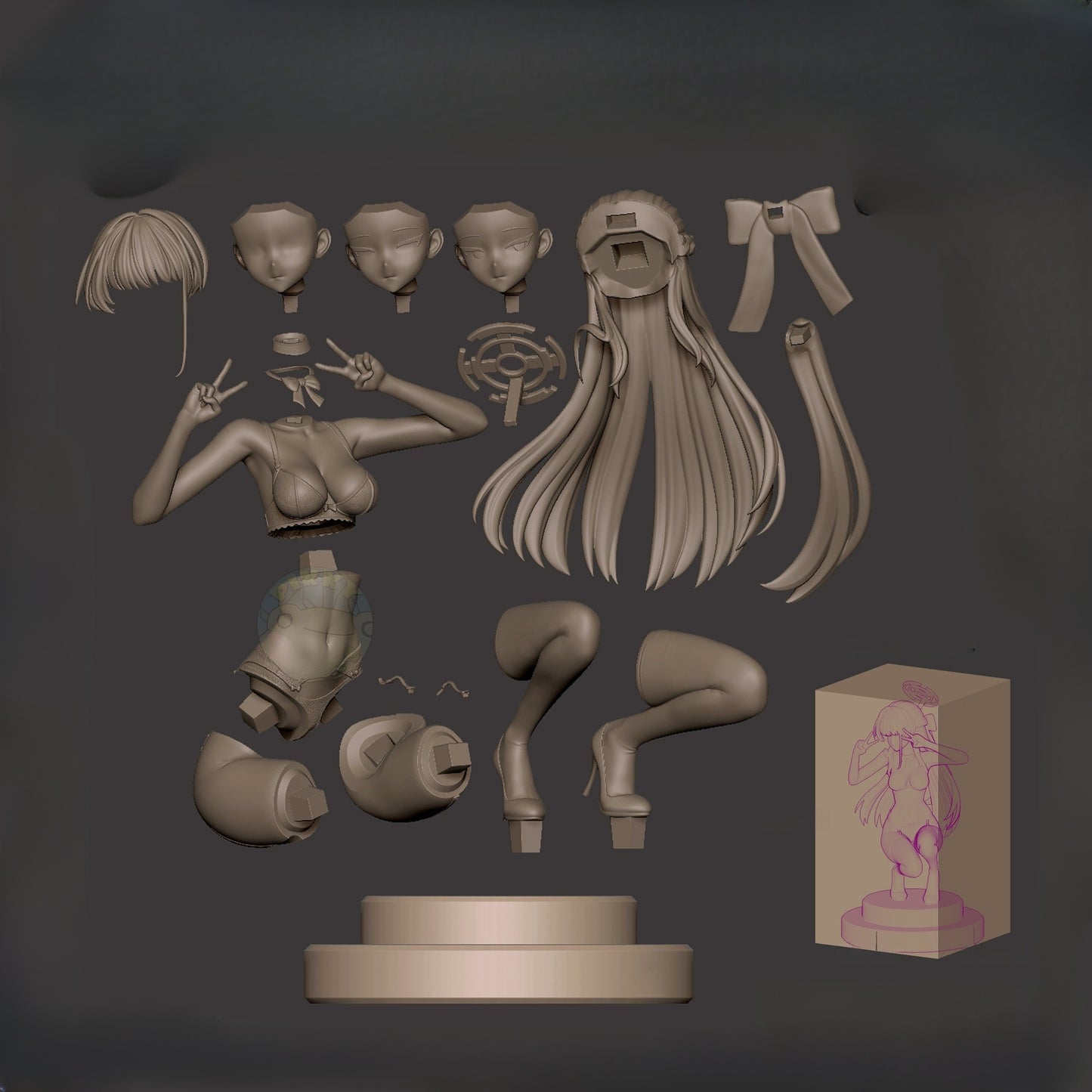1130 Toki Asuma_Blue Archive - STL 3D Print Files
