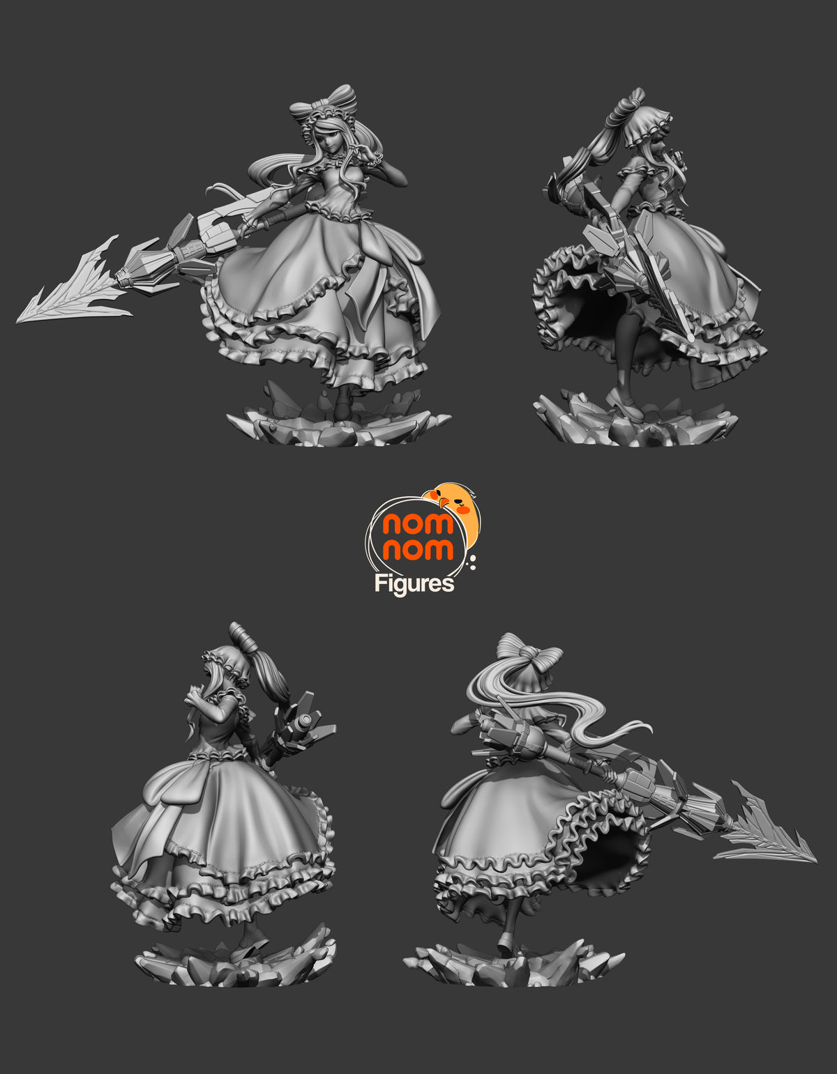 2167 Shalltear Bloodfallen_Overlord - STL 3D Print Files