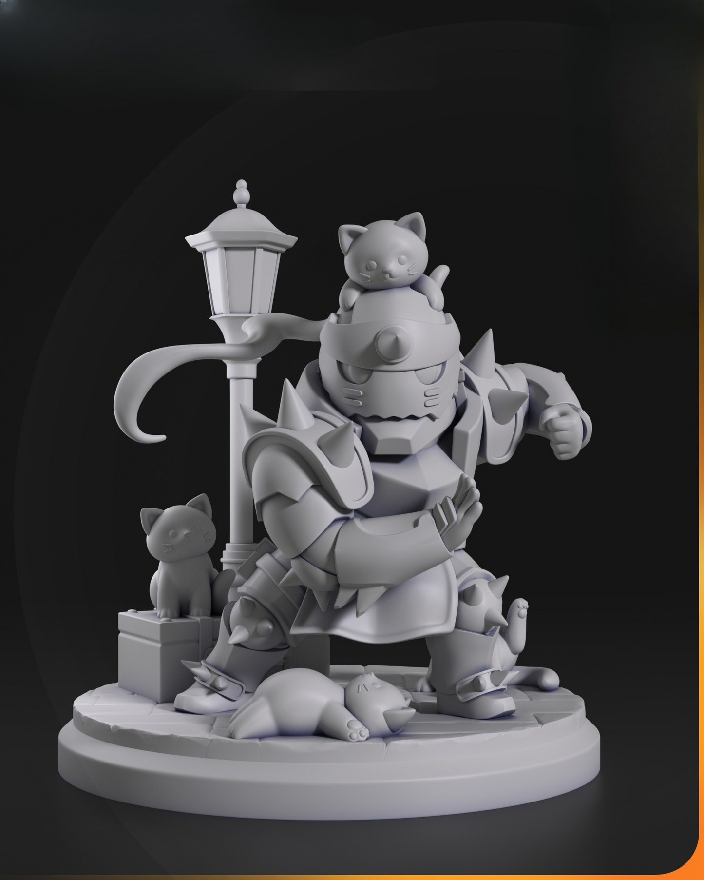 0034 Alphonse Elric from Full Metal Alchemist - STL 3D Print Files