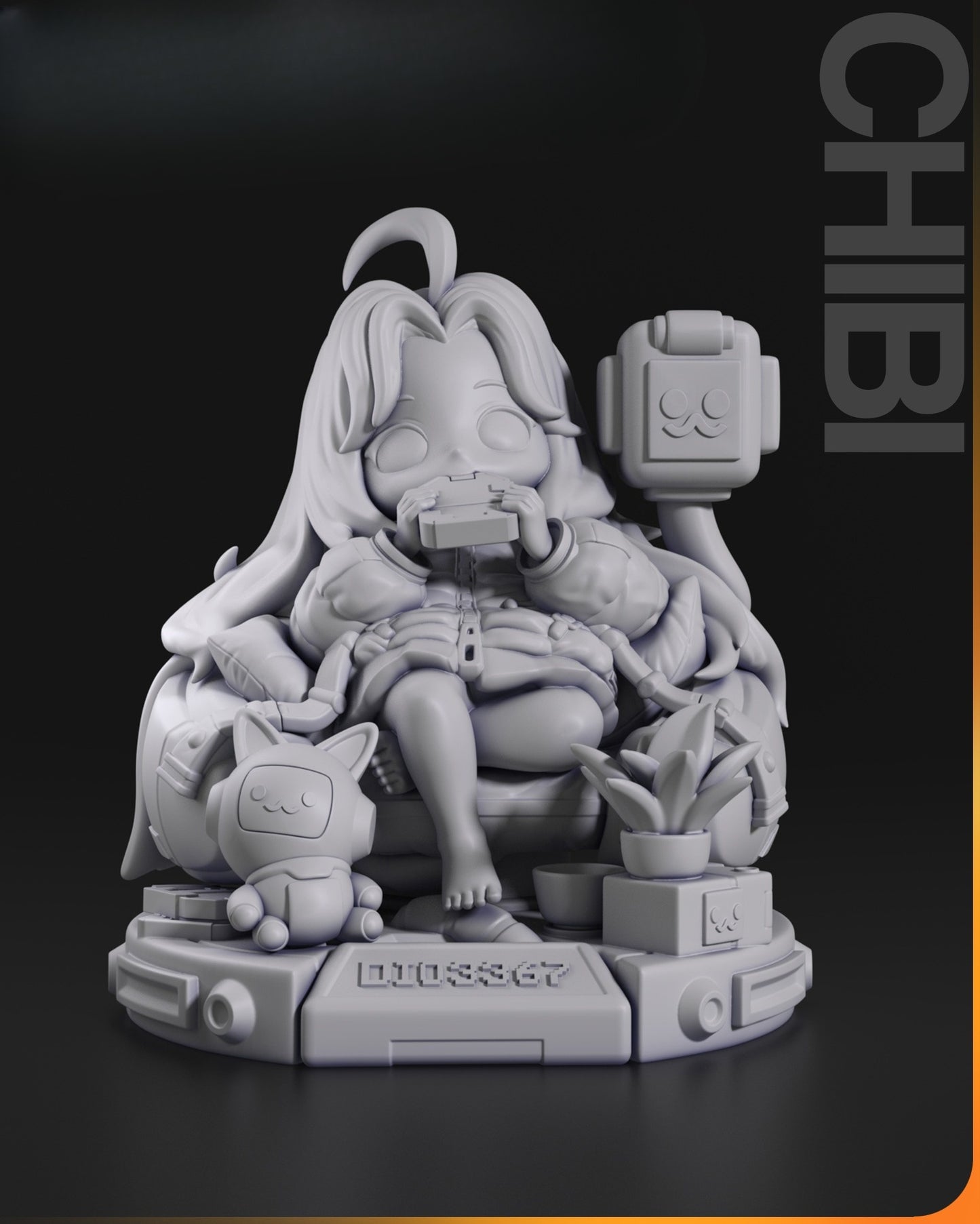 1544 Chib Diana_Pragmata - STL 3D Print Files