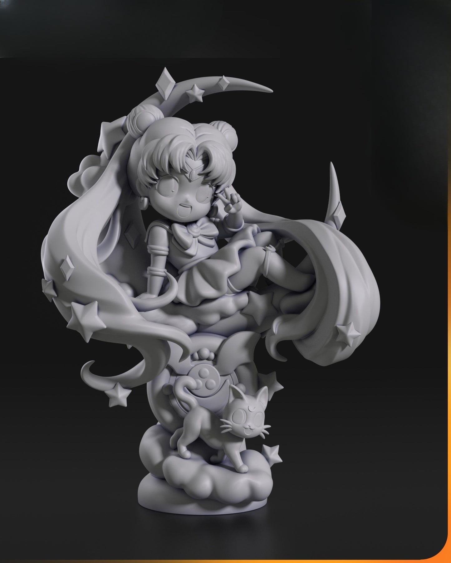 0575 Chibi Sailor Moon - STL 3D Print Files