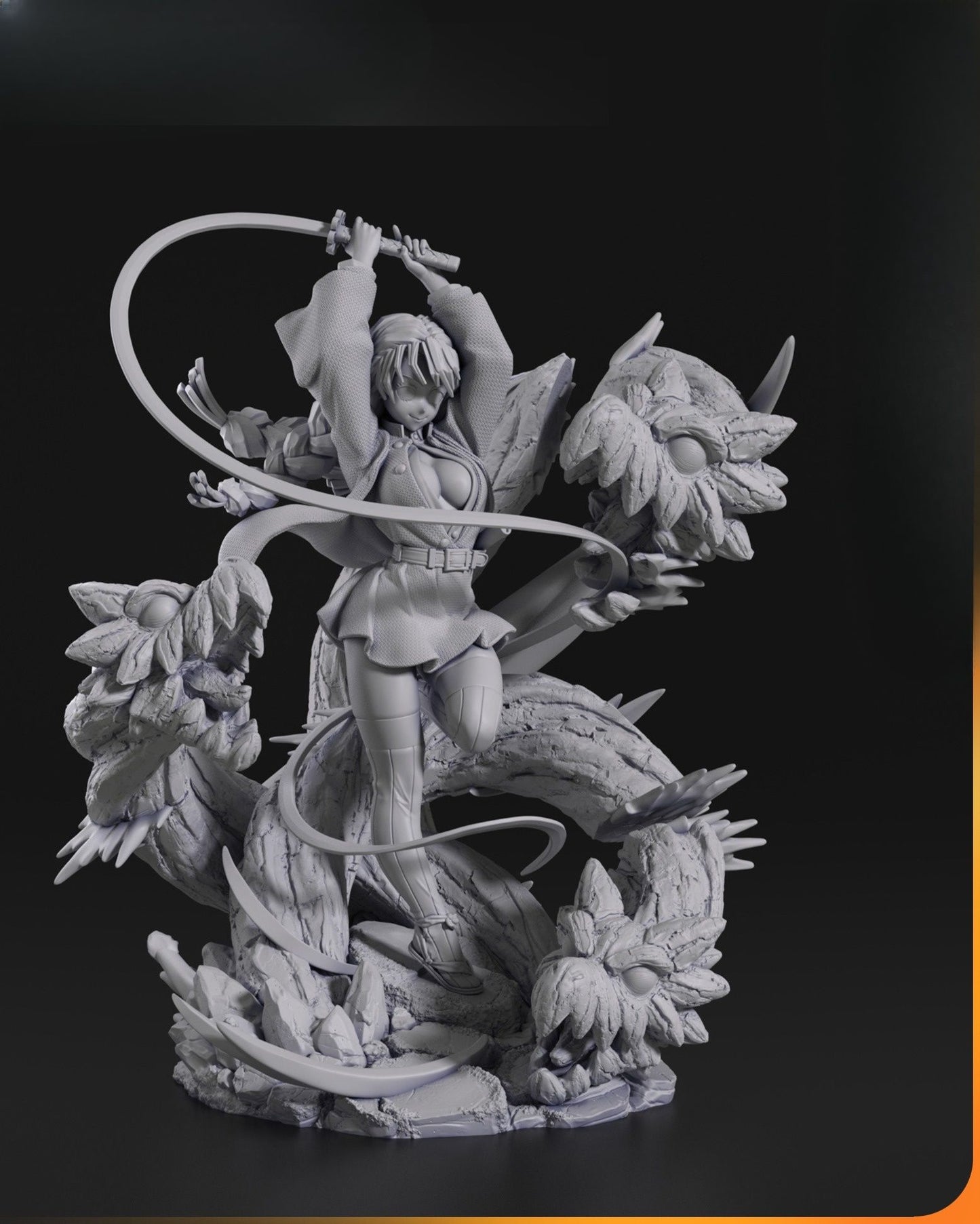 0346 Mitsuri Kanroji_Demon Slayer - STL 3D Print Files