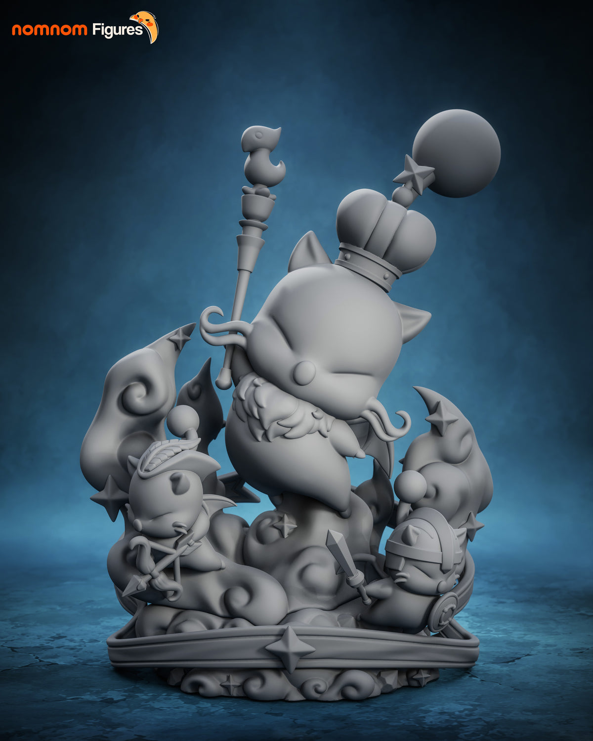 2006 Chibi Good King Moggle Mog XII_Final Fantasy - STL 3D Print Files