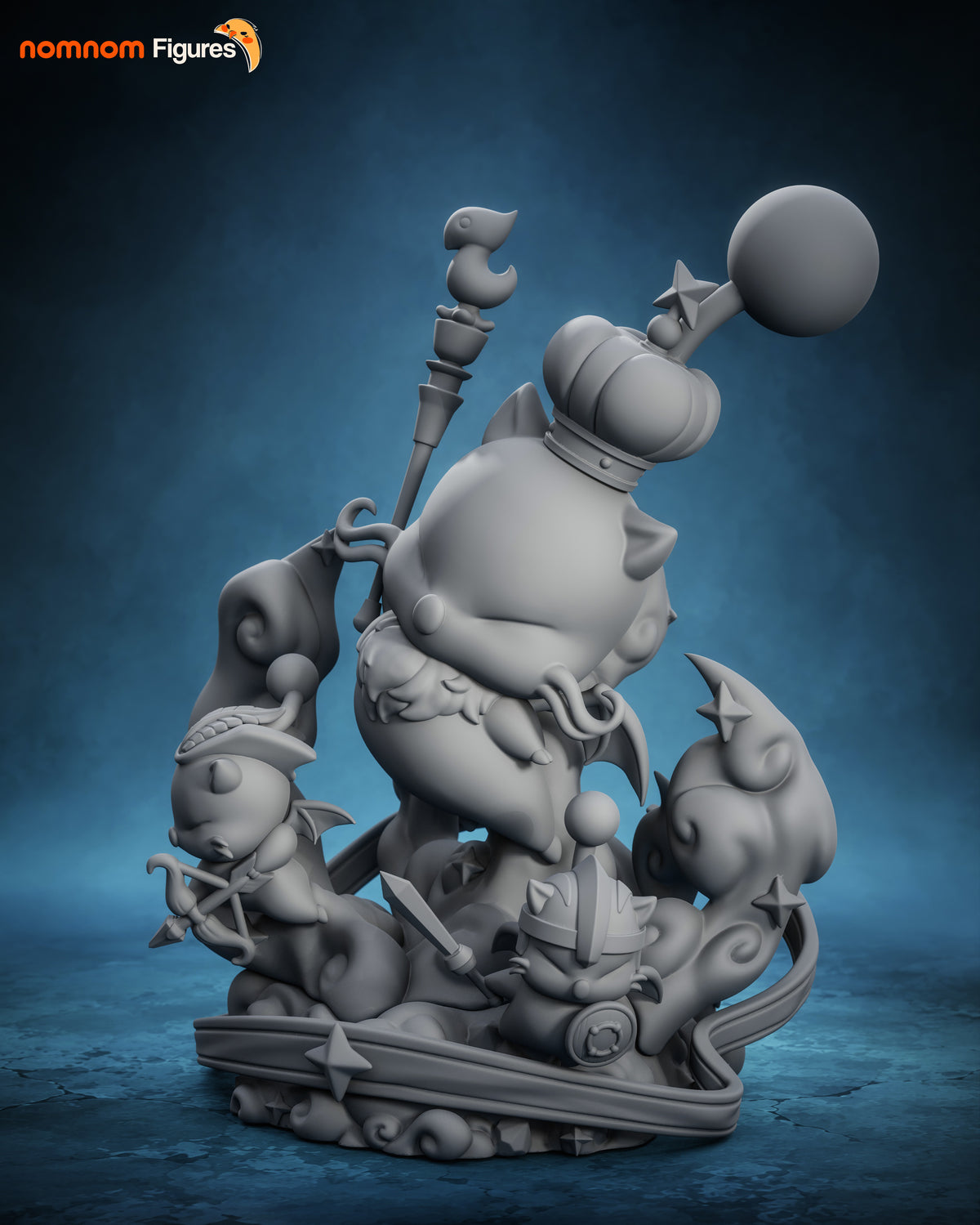 2006 Chibi Good King Moggle Mog XII_Final Fantasy - STL 3D Print Files